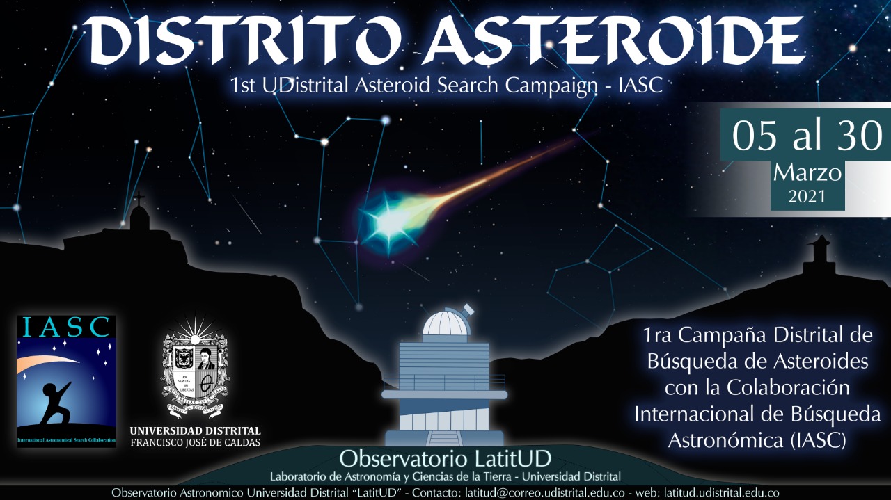 Nuestro semillero de Astronomía, Antlia, se encuentra participando en el búsqueda de asteroides